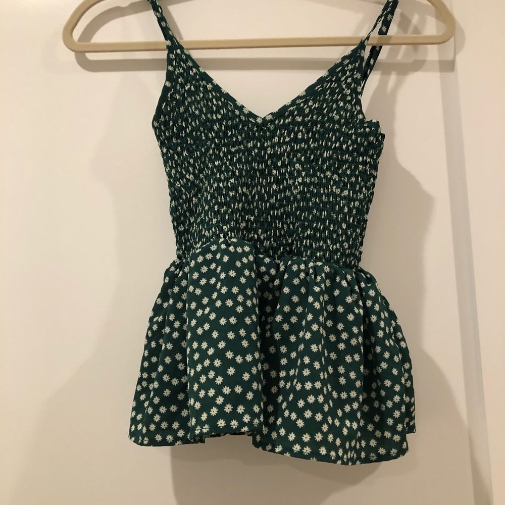 SHEIN Ruffled Green Top!